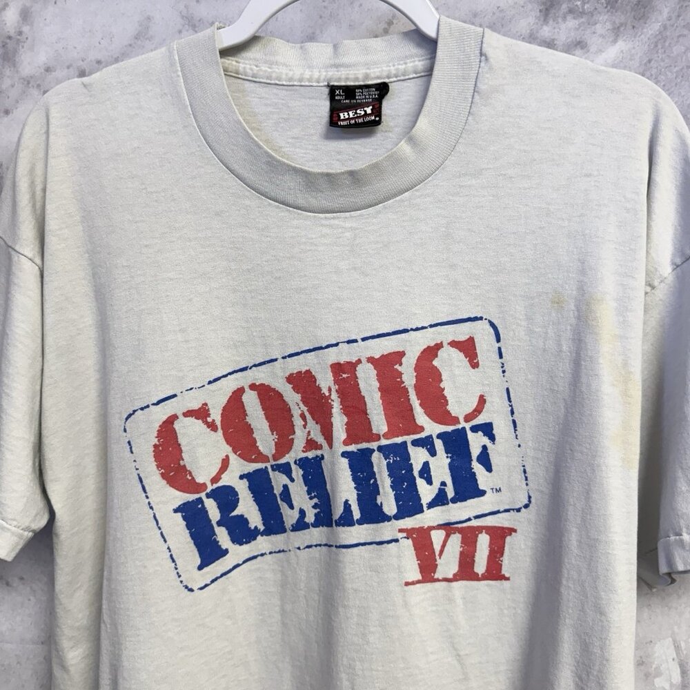 Vtg 1995 Comic Relief Vii T Shirt Mens Xl Robin Williams Chris Rock Bob Saget